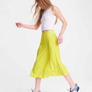 NWOT Pure Silk Lucille Lime Green Midi Skirt Rag & Bone